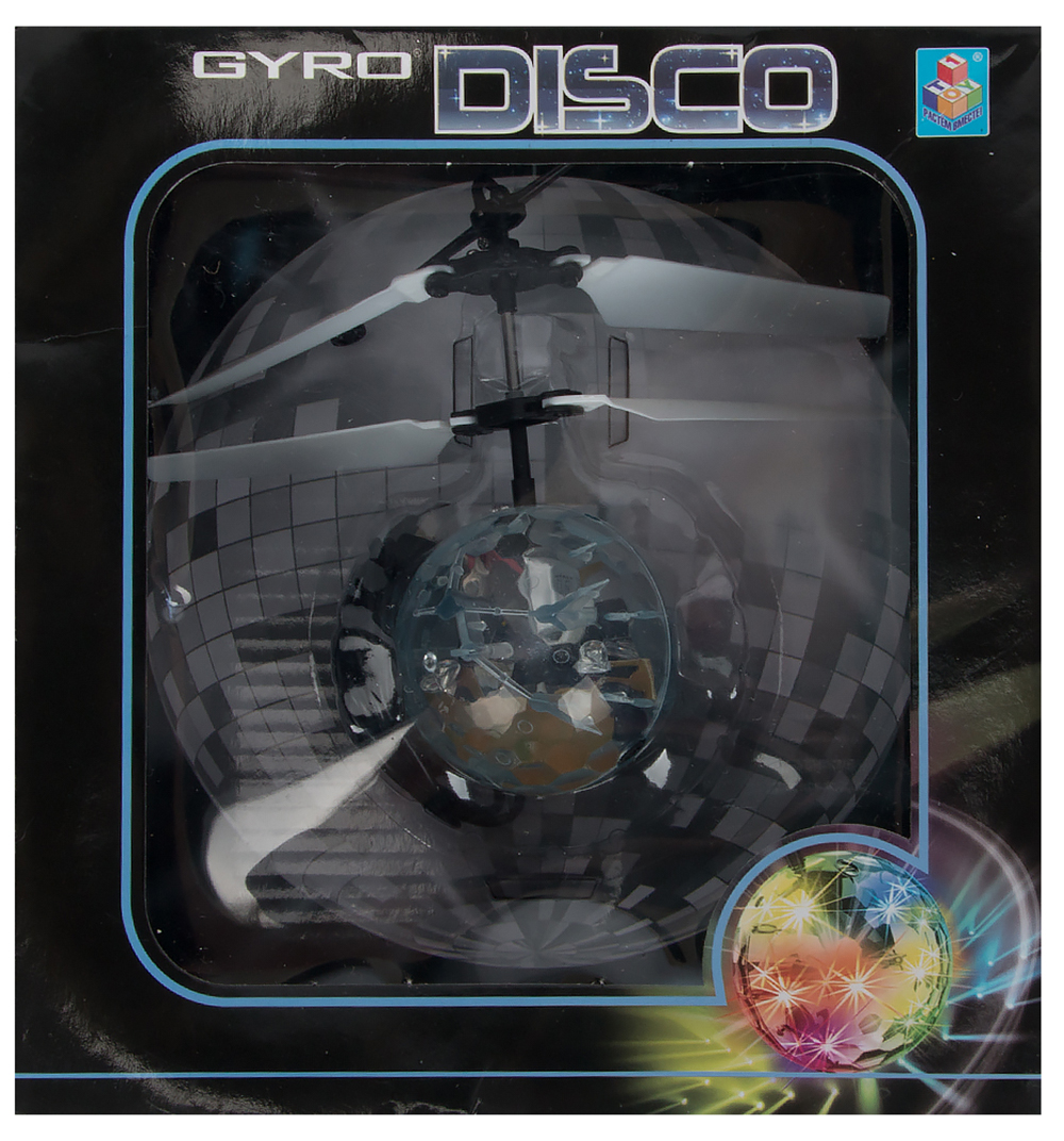 Летающий шар на сенсорном управлении Gyro-Disco, свет, диаметр 4,5 см