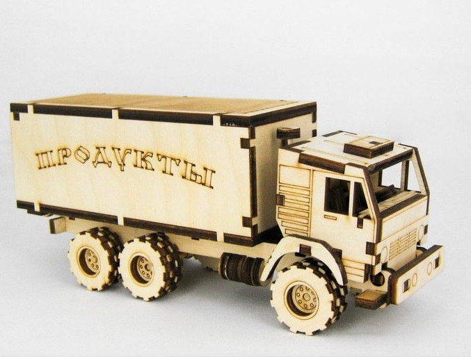 Детский деревянный грузовик своими руками