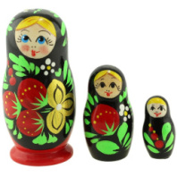 Матрешка 3-х кукольная купить в Интернет-магазине Мир детства Кострома