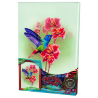 Набор для творчества "Художественная Вышивка Гладью" на подрамнике. Коллибри купить в Интернет-магазине Мир детства Кострома