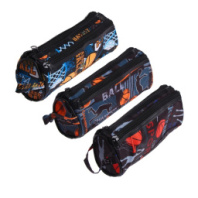 Пенал школьный на молнии МИКС 2 отделения Баскетбол    купить в Интернет-магазине Мир детства Кострома