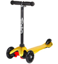 Самокат 3-х колесный "City-Ride", цвет: золотой купить в Интернет-магазине Мир детства Кострома