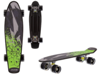 Скейтборд пластиковый PP широкие колеса PU со светом, длина 22 дюйма (56*15), упаковка: покрыт OPP пленкой, стойка: алюминиевая купить в Интернет-магазине Мир детства Кострома