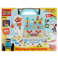 Конструктор- мозаика СИНИЙ ТРАКТОР, 186 дет. Город мастеров купить в Интернет-магазине Мир детства Кострома