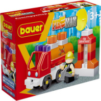 Бауер Конструктор  Fireman Пожарная машина с цистерной 35 дет. в/к купить в Интернет-магазине Мир детства Кострома