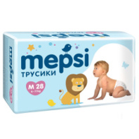 Подгузники трусики детские Mepsi M size (28 шт.) купить в Интернет-магазине Мир детства Кострома