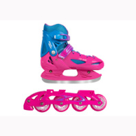 Коньки для фитнеса BLACKAQUA с дополнительной роликовой платформой размер: (30-33), цвет: мультиколор купить в Интернет-магазине Мир детства Кострома
