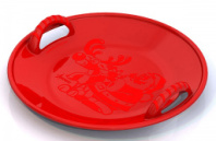 Детские ледянки-салазки большая 58см, красная купить в Интернет-магазине Мир детства Кострома