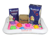 Космический песок Песочница + Формочки Розовый 2 кг. купить в Интернет-магазине Мир детства Кострома