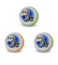 Мяч детский Зебра цвет в ассортименте, 12,5 см купить в Интернет-магазине Мир детства Кострома