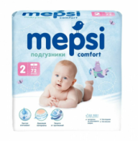 Подгузники MEPSI Comfort, размер S (4-9 кг), 72 шт купить в Интернет-магазине Мир детства Кострома