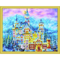 Алмазная мозаика 30х40, "ЗИМНИЙ ЗАМОК НОЙШВАНШТАЙН" купить в Интернет-магазине Мир детства Кострома