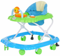 BAMBOLA Ходунки МИШКА (8 колес,игрушки,муз) BLUE+GREEN голубой  купить в Интернет-магазине Мир детства Кострома