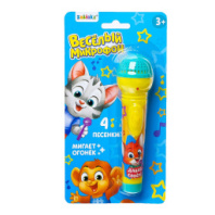 ZABIAKA Микрофон музыкальный " Зверята " свет, звук. купить в Интернет-магазине Мир детства Кострома