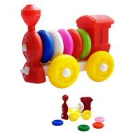 Конструктор-каталка "Паровозик" 13 деталей. купить в Интернет-магазине Мир детства Кострома