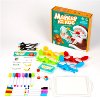 Лас Играс.  Настольная игра "Маркер на нос" купить в Интернет-магазине Мир детства Кострома