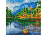 Алмазная мозаика (класс) 30*30 с подрамником, с полным заполнением (35 цветов) "ГОРНОЕ ОЗЕРО" купить в Интернет-магазине Мир детства Кострома