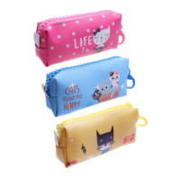 Пенал школьный на молнии МИКС Котик    купить в Интернет-магазине Мир детства Кострома