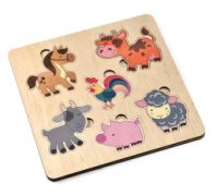 Пазлы деревянные "Домашние животные" купить в Интернет-магазине Мир детства Кострома