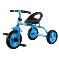 3х колесный велос. Чижик, колеса пластик 10/8,  сиденье  жестк.,  цвет голубой купить в Интернет-магазине Мир детства Кострома