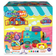 Набор с тестом для лепки и формочками паровозик, 27 см МУЛЬТИ АРТ  купить в Интернет-магазине Мир детства Кострома