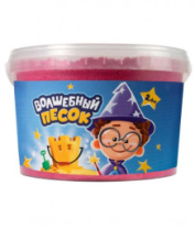 Игрушка кинетический песок "Волшебный песок" 2400 гр., ведерко, розовый купить в Интернет-магазине Мир детства Кострома