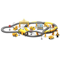 1TOY InterCity Megapolis наб. жел.дорога "Новостройка" эл.поезд 3 ваг, туннель, мост, 4 маш,человечек, светофор,звук, дор.знаки, 90 дет., жд полотно 4 купить в Интернет-магазине Мир детства Кострома