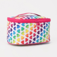 Купить косметичка-сундучок сердца, 16*10*9, отд на молнии, зеркало, молочный. в интернет-магазине Мир детства. Доставка по всей России. Звоните и заказывайте: 8 (4942) 54-44-01 Косметичка-сундучок Сердца, 16*10*9, отд на молнии, зеркало, молочный. купить в Интернет-магазине Мир детства Кострома