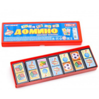 Домино в футляре "Любимые игрушки", Стеллар купить в Интернет-магазине Мир детства Кострома