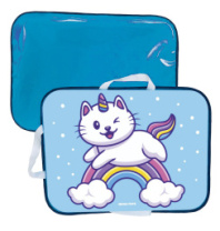 Сани-ледянка c принтом «Кот-единорог» голубая купить в Интернет-магазине Мир детства Кострома