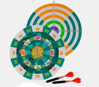 Дартс круглый двустрононний  d220мм купить в Интернет-магазине Мир детства Кострома