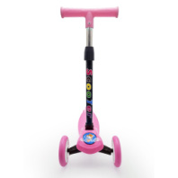 Самокат 3-х колесный складной, с регулир. ручкой , св., 2 цвета в ассорт., 1/12 (10702070/170621/0179431, КИТАЙ) купить в Интернет-магазине Мир детства Кострома
