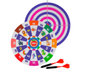 Дартс круглый ДВУСТОРОННИЙ d220мм  купить в Интернет-магазине Мир детства Кострома