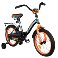 Велосипед 2-х кол. Slider, цв. черн/оран неон, D' 16, вес 8,9 кг, сталь, в/к 90*19*43 см, IT106089 купить в Интернет-магазине Мир детства Кострома