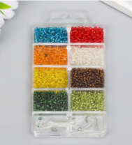 Набор бисера для рукоделия "Zlatka №2" 8 цветов (70 ± 2гр)  купить в Интернет-магазине Мир детства Кострома