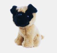 Собачка Мопс, 20 см. купить в Интернет-магазине Мир детства Кострома