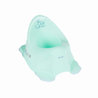 Горшок детский "Кролики" нескользящий (mint-мятный) купить в Интернет-магазине Мир детства Кострома