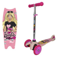 Самокат 1TOY трехколесный "Barbie" управление наклоном купить в Интернет-магазине Мир детства Кострома