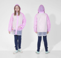 Дождевик детский "Бабочка" на кнопках с капюшоном р-р XL, рост 120-140 см. купить в Интернет-магазине Мир детства Кострома