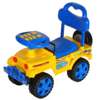 Каталка Толокар "Внедорожник" с музыкальным рулем желтый купить в Интернет-магазине Мир детства Кострома