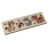 Игра развивающая деревянная "Животные фермы" купить в Интернет-магазине Мир детства Кострома