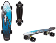 Скейтборд пластиковый PP широкие колеса PU со светом, длина 22 дюйма (56*15), упаковка: покрыт OPP пленкой, стойка: алюминиевая купить в Интернет-магазине Мир детства Кострома