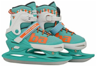Коньки для фитнеса BlackAqua AS-408 (р.39-42, мятный-оранжевый) купить в Интернет-магазине Мир детства Кострома