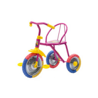 Велосипед трехколесный, 3-х цветные ПВХ колеса 10' и 8', 6 цветов в ассортименте купить в Интернет-магазине Мир детства Кострома