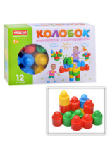 Конструктор Колобок 12 деталей, коробка /Стеллар купить в Интернет-магазине Мир детства Кострома