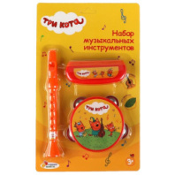 Набор музыкальных инструментов Три Кота блист.19*31*3см ИГРАЕМ ВМЕСТЕ купить в Интернет-магазине Мир детства Кострома