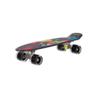 Скейтборд пластиковый PP широкие колеса PU со светом, длина 22 дюйма (56*15), упаковка: покрыт OPP пленкой, стойка: алюминиевая купить в Интернет-магазине Мир детства Кострома