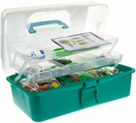 1 TOY ART Большой набор для творчества в трёхъярусном кейсе, зелёный купить в Интернет-магазине Мир детства Кострома