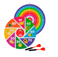 Дартс круглый двусторонний d220мм  купить в Интернет-магазине Мир детства Кострома