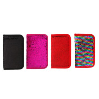 Пенал 1 отделение на молнии Пайетки двухцветные МИКС купить в Интернет-магазине Мир детства Кострома